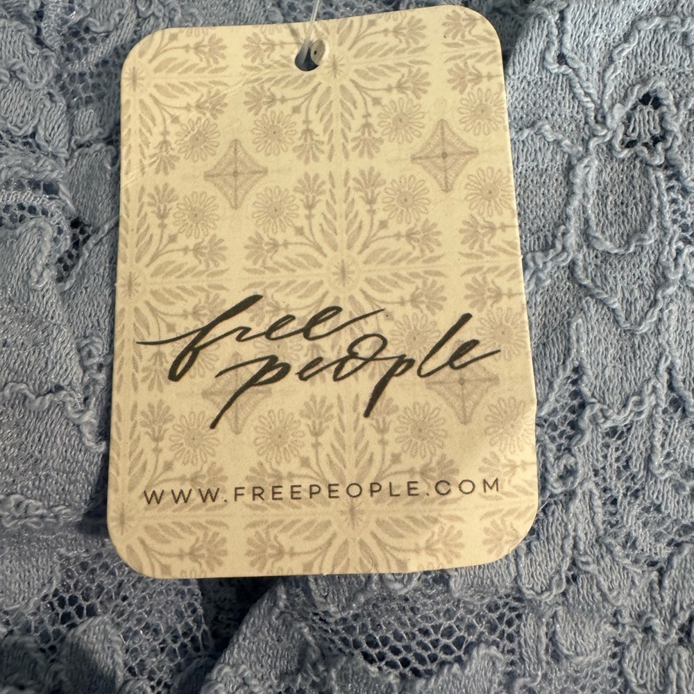 FREE PEOPLE Sheer Lace Flared Long Sleeve Top - Picture 8 of 11